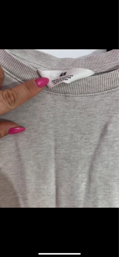 Dres dziewczecy h&m bezowy 140