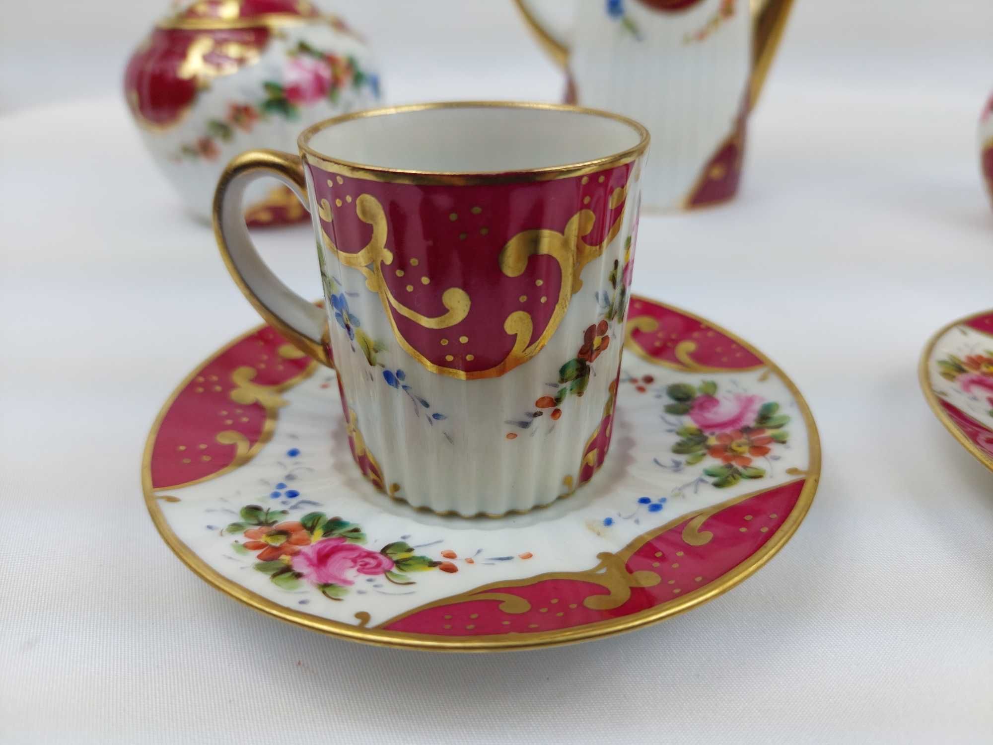 Serviço Café Limoges 2 Pesssoas – Conjunto Café Porcelana Francesa