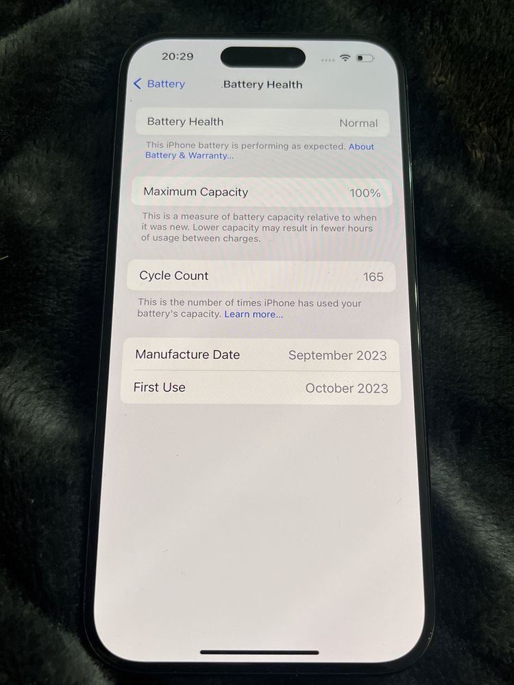 Iphone 15 Pro Blue Titanium 128GB