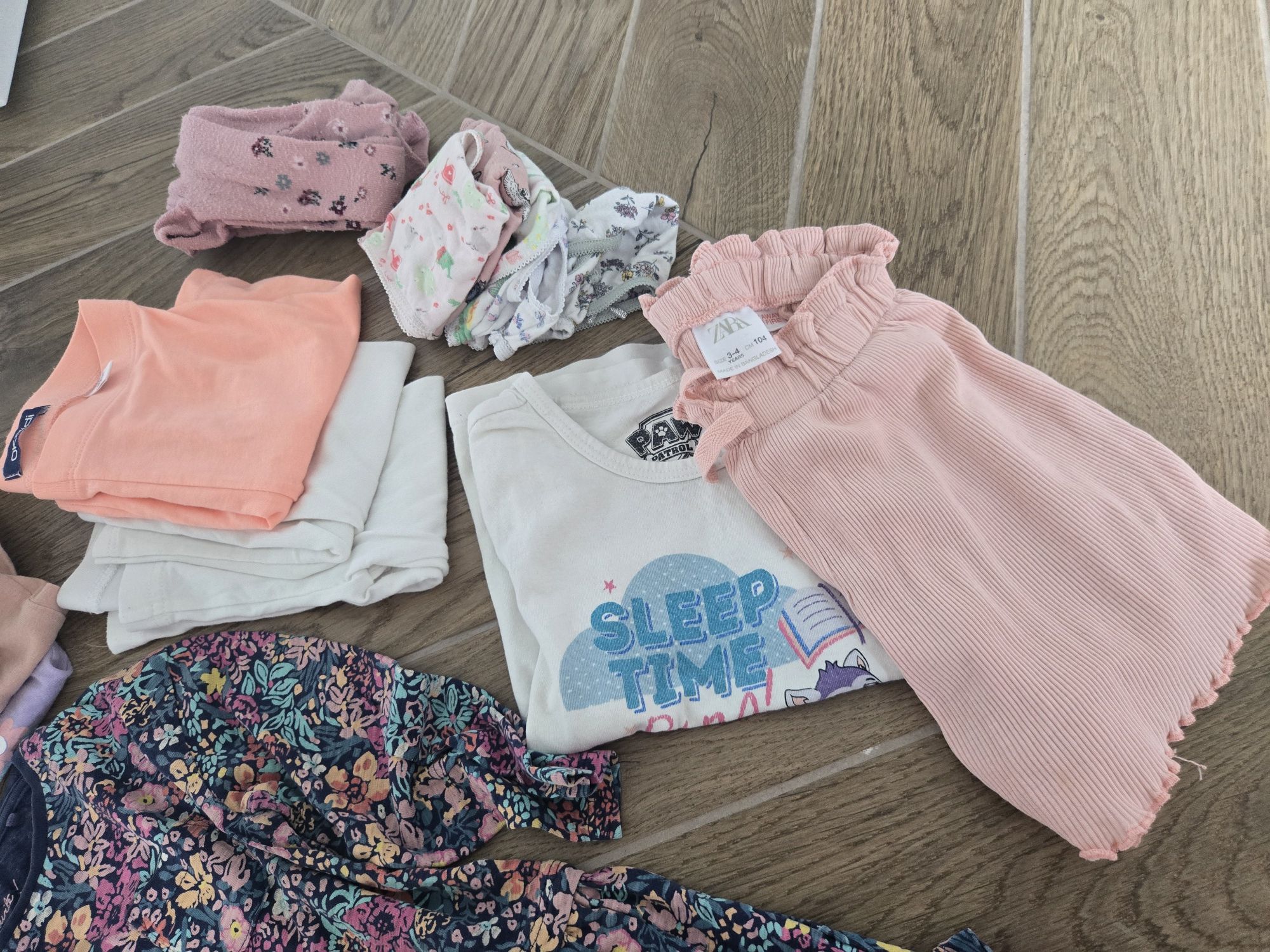 Paka ubrań dla dziewczynki r.98/104 zara h&m next