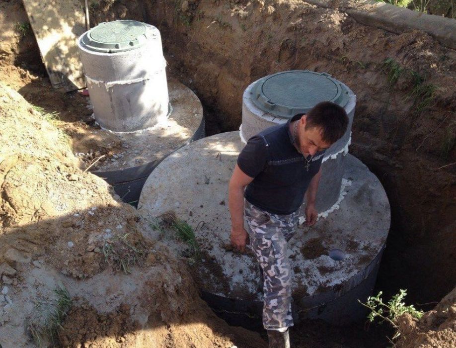 Каналізація з бетонних кілець септик - ТУ15 монтаж за день