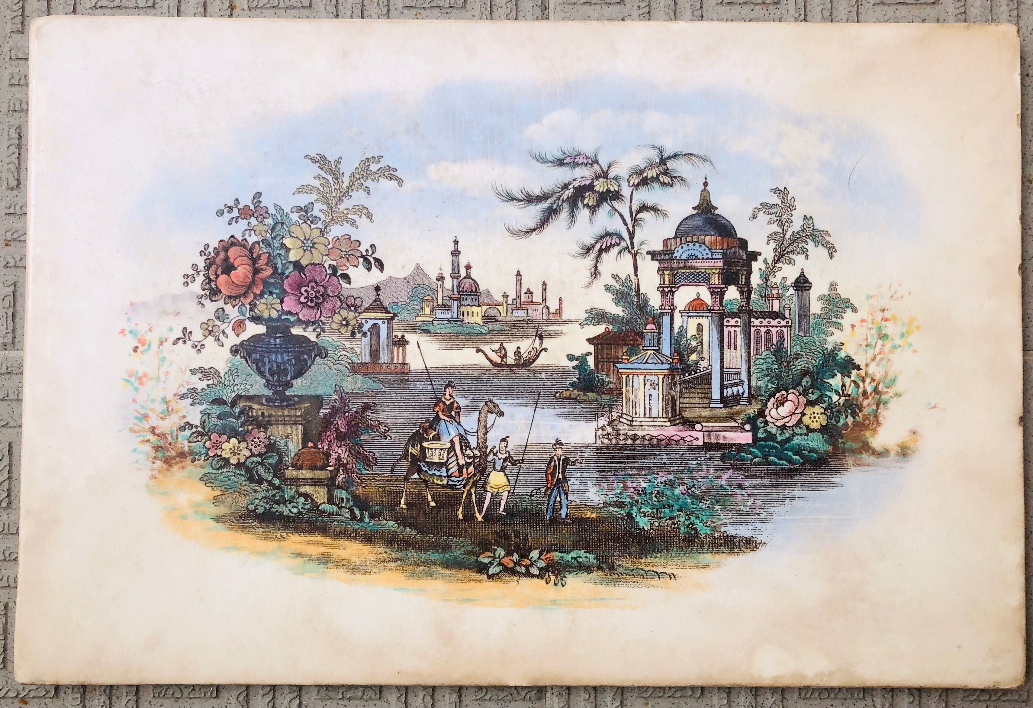 Placa Maiolica policromática século XIX