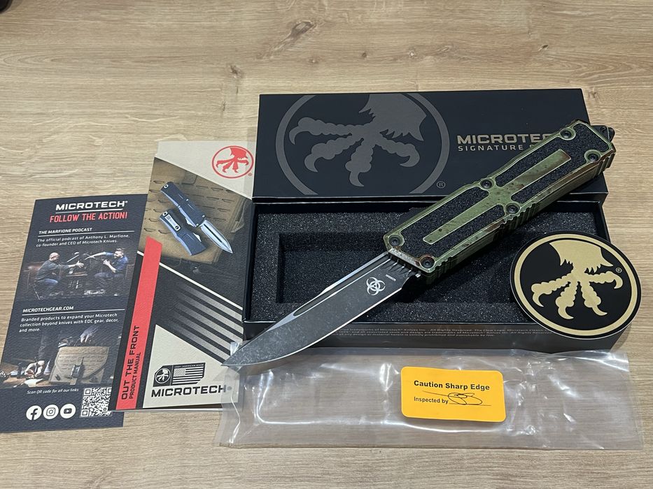 Nóż otf automat Microtech Scarab Outbreak