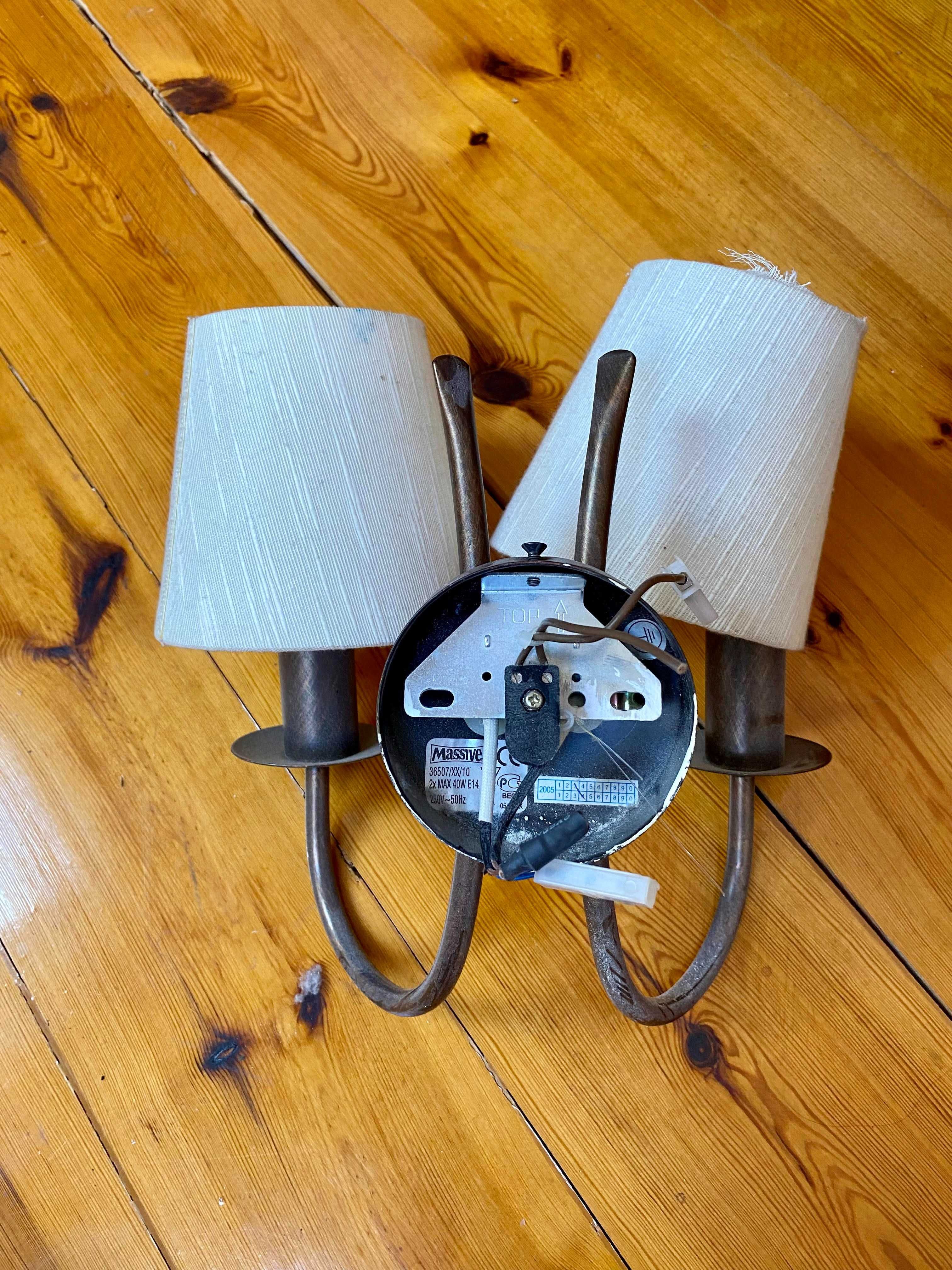 Zestaw lamp - żyrandol + dwa kinkiety