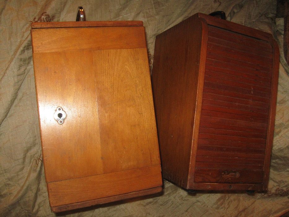 Pudełko Futerał skrzynka drewniana Vintage na mikroskop l.50/60te 20w.
