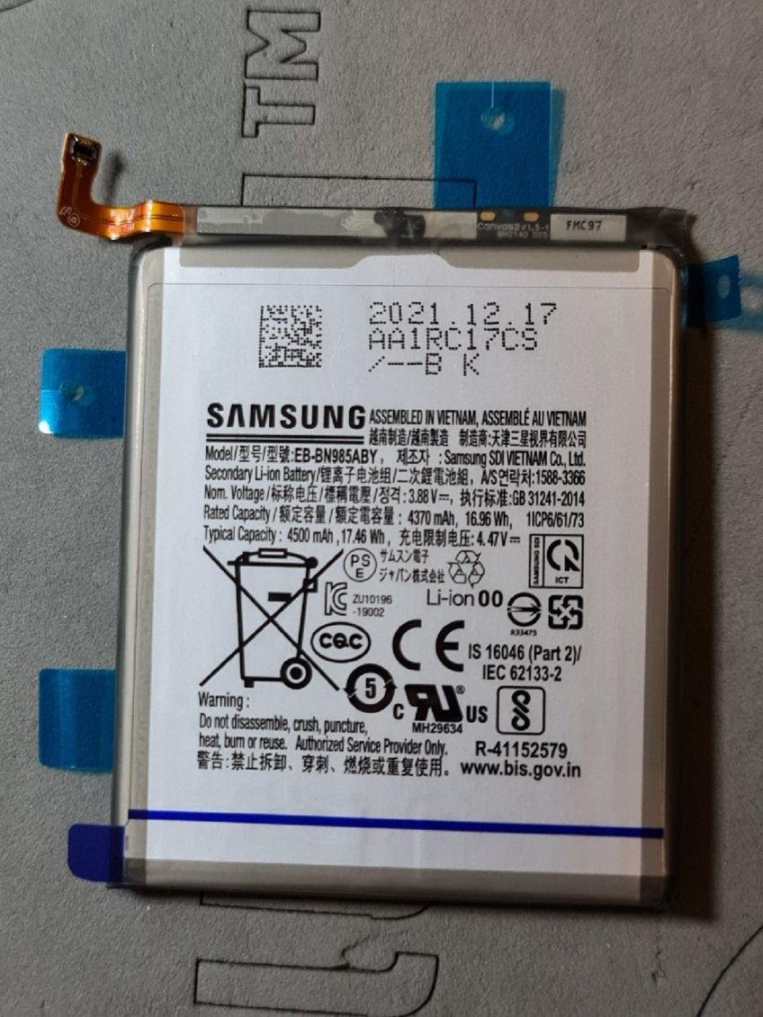 100% nowa I oryginalna bateria do Samsung Note 20 ultra