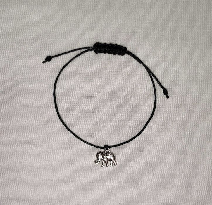 Bransoletka sznurkowa Słoń Handmade