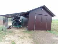 Garaż ocieplony z wiatą 5m x 7m
