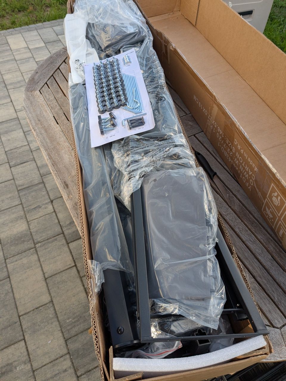 Altana grillowa, pawilon ogrodowy z markizą boczną 326x153x250 cm–NOWA