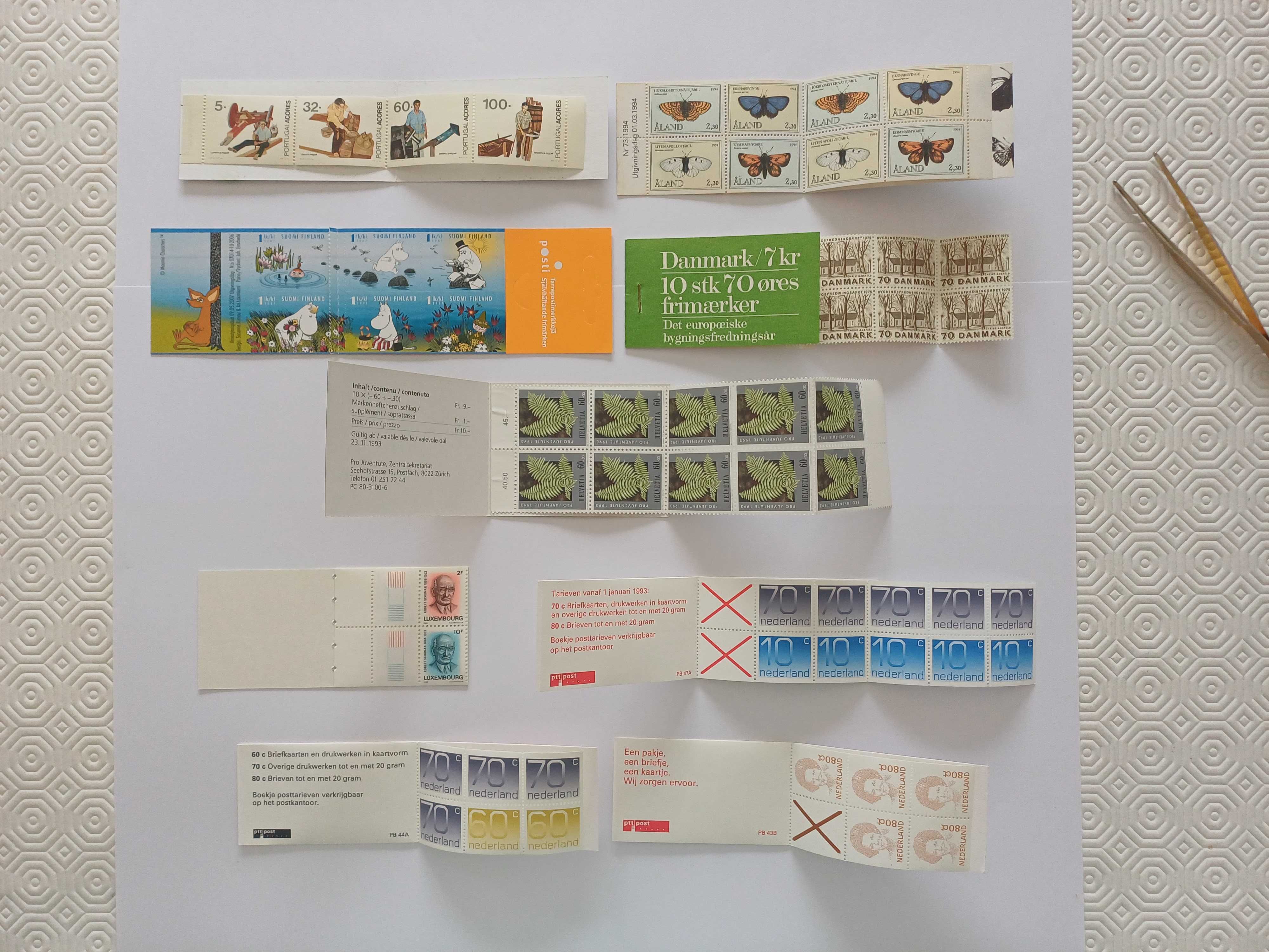 Filatelia - Holanda / Países Baixos – Carteira PB 43B - 1992