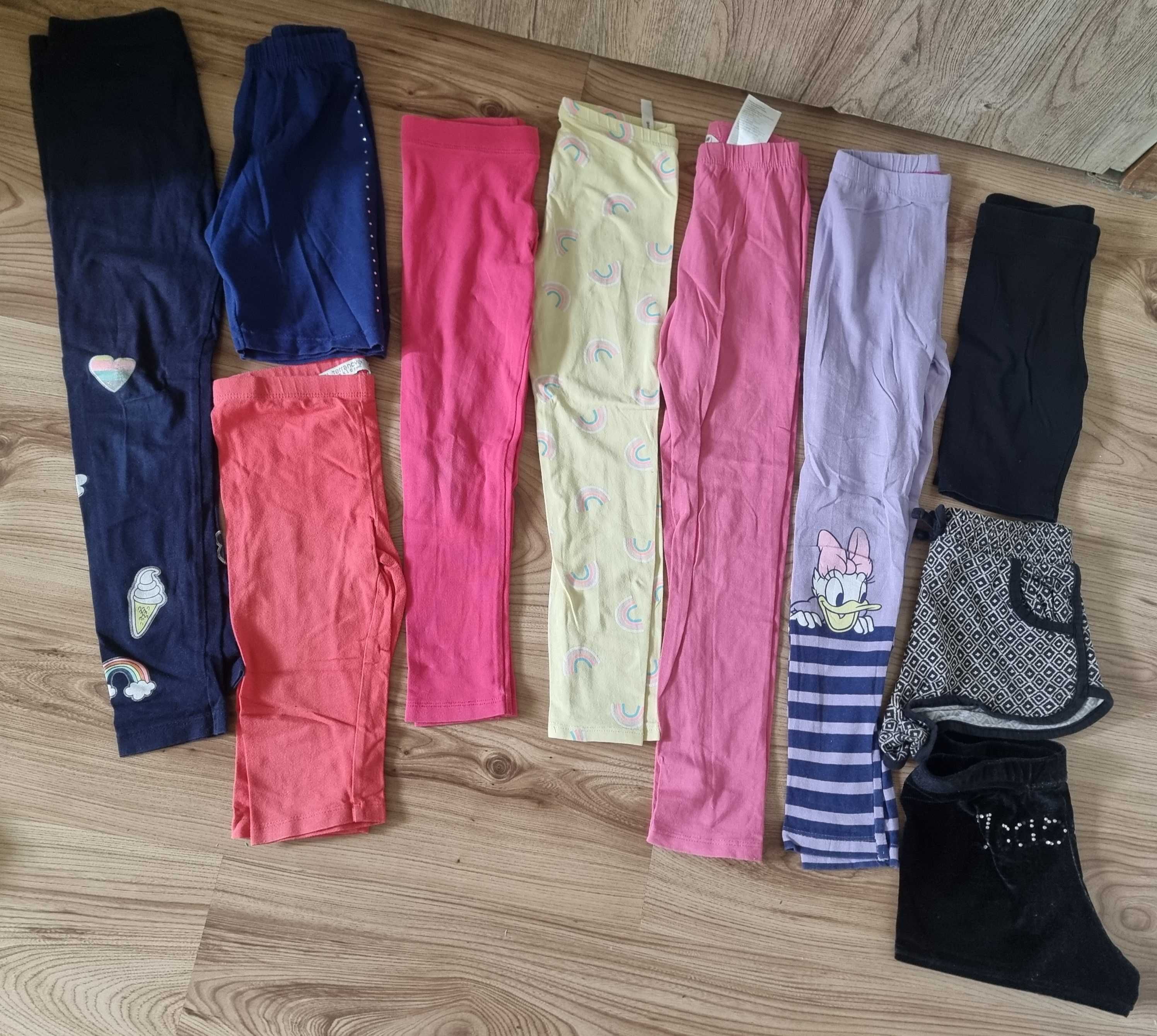Zestaw ubranek na lato koszulki, szorty, legginsy