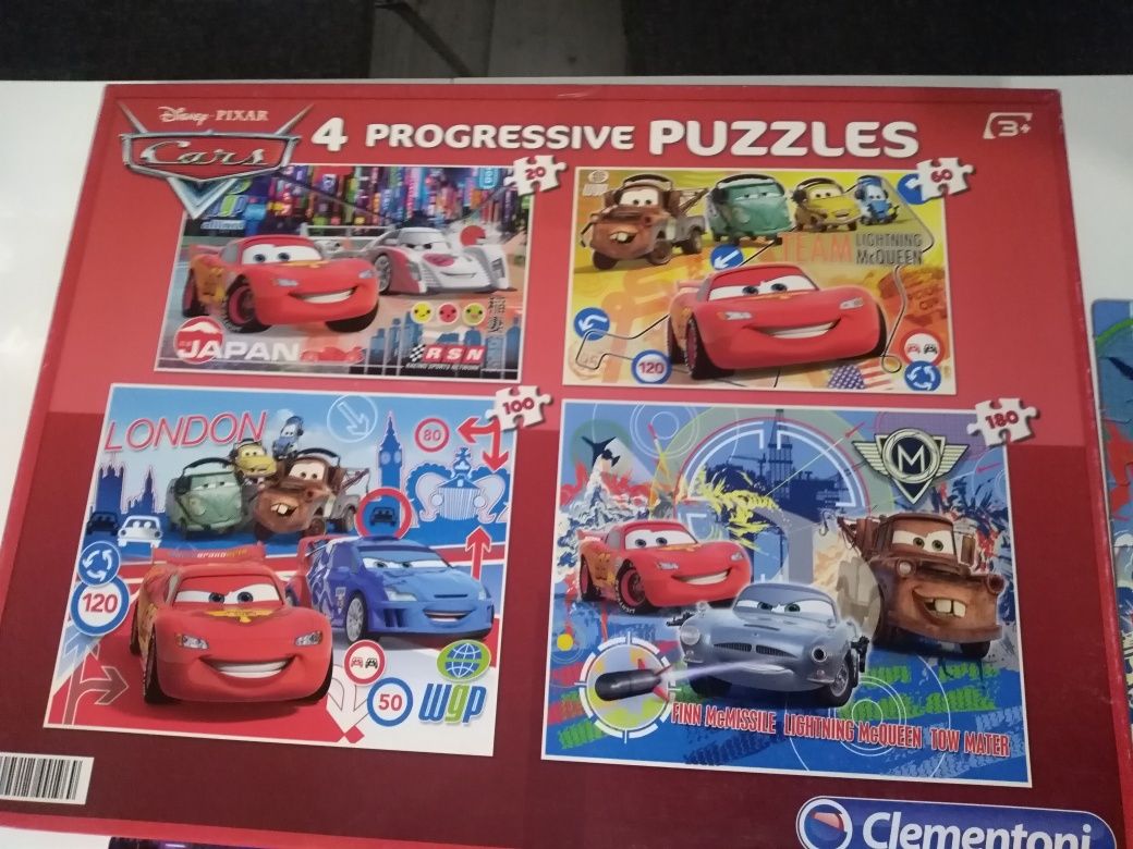 Puzzle Cars progresywne 4w1