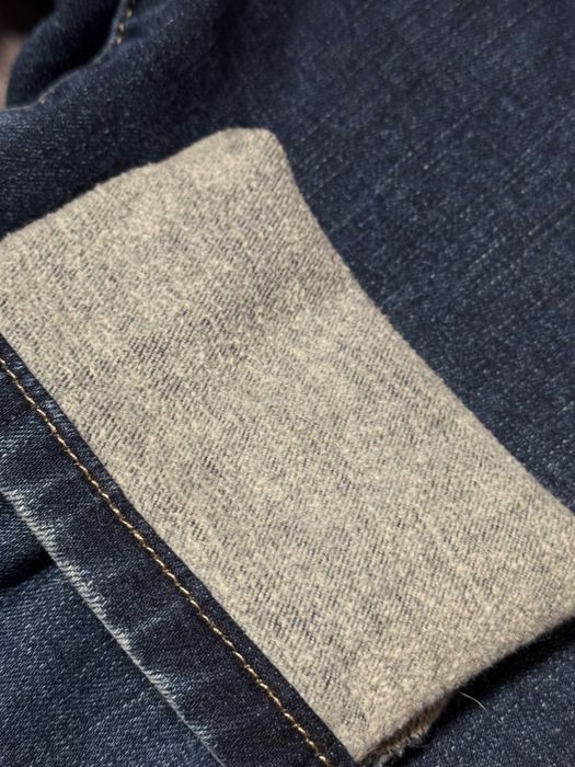 Сині джинси на флісі