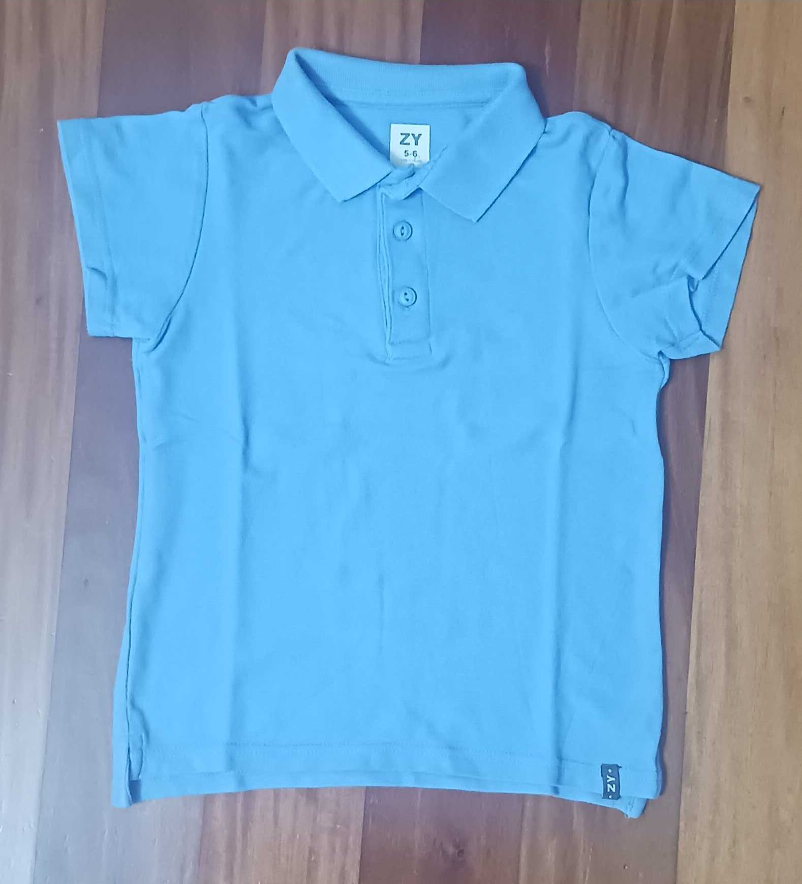 Conjunto de 6 polos para criança - 5/6 anos