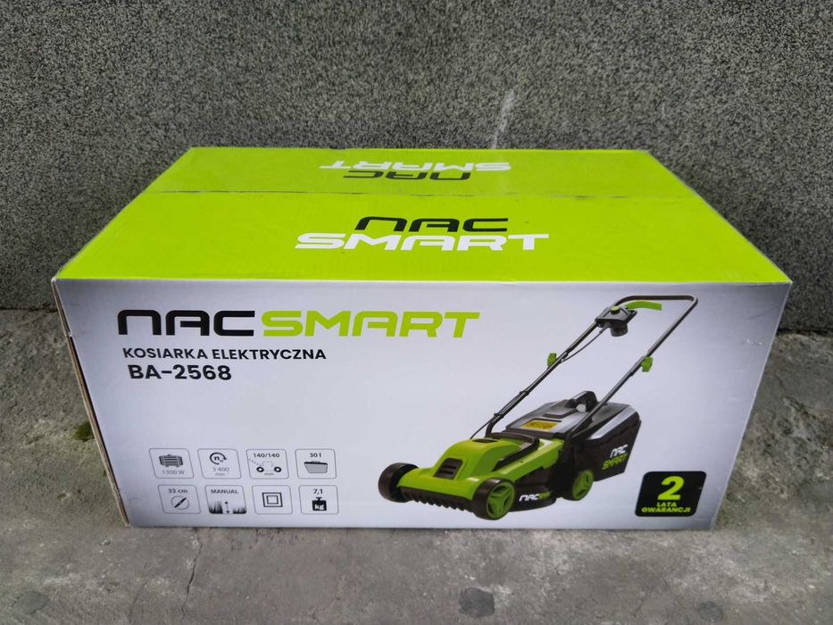 NAJTANIEJ Kosiarka Elektryczna z Koszem 1300W 30L 33cm Wysyłka