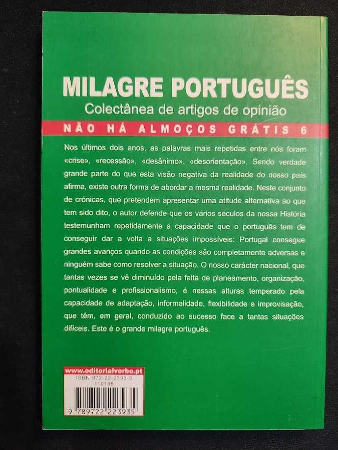 (Env. Incluído) Milagre Português - Não Há Almoços Grátis VI