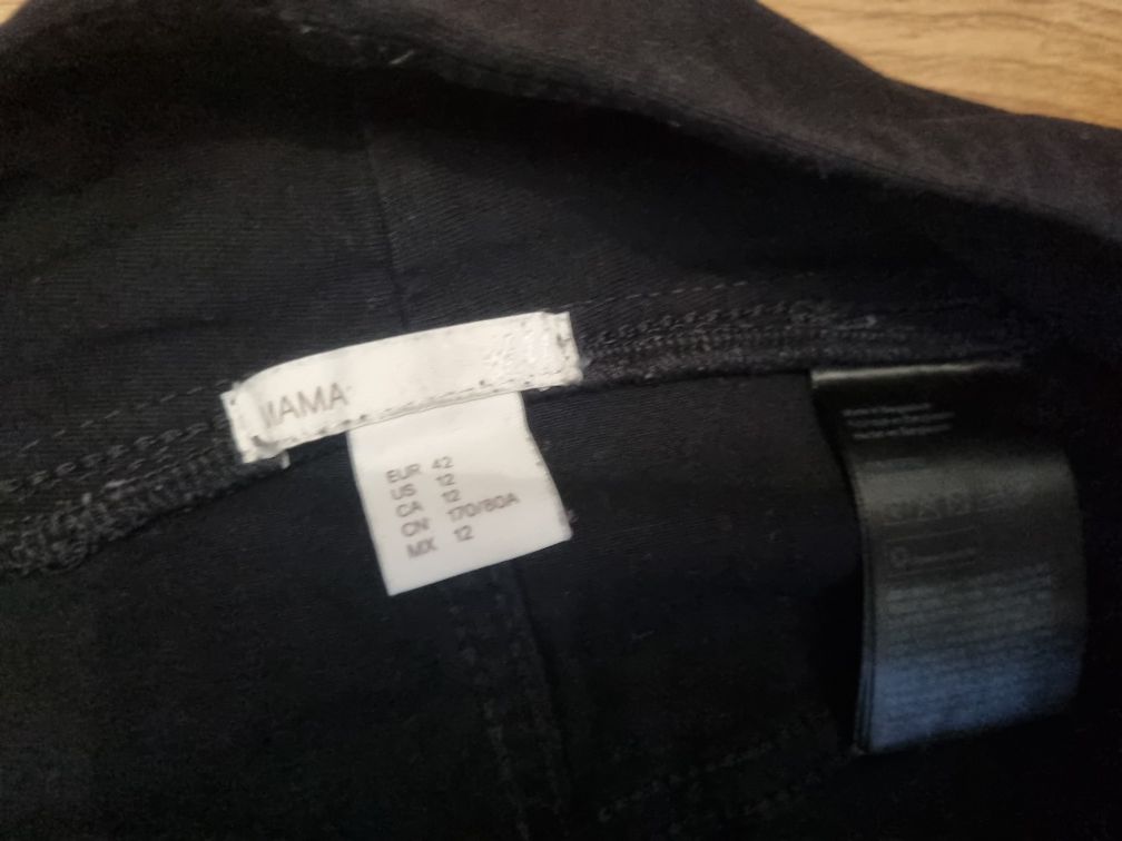 Spodnie ciążowe czarne H&M rozmiar 40