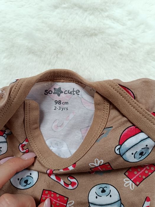 Zestaw świątecznych bodów niemowlęcych 98 cm