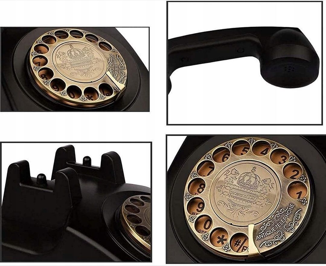 Antyczny telefon przewodowy  telefon stacjonarny