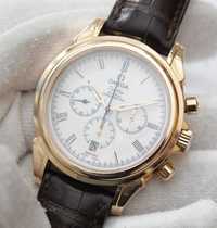 Omega DeVille 18K Co-Axial Relogio Cronografo Chronometer raro