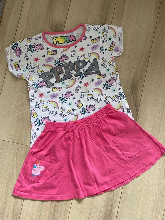 spódniczka świnka Peppa Pig zestaw 104 cm