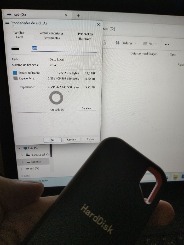 Disco externo SSD de 6TB