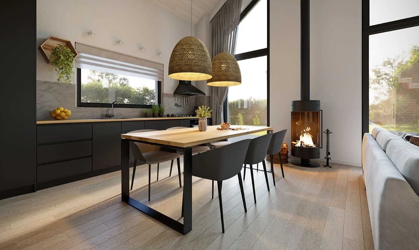 Projekt domu drewnianego całorocznego Erna 4 - 70m2