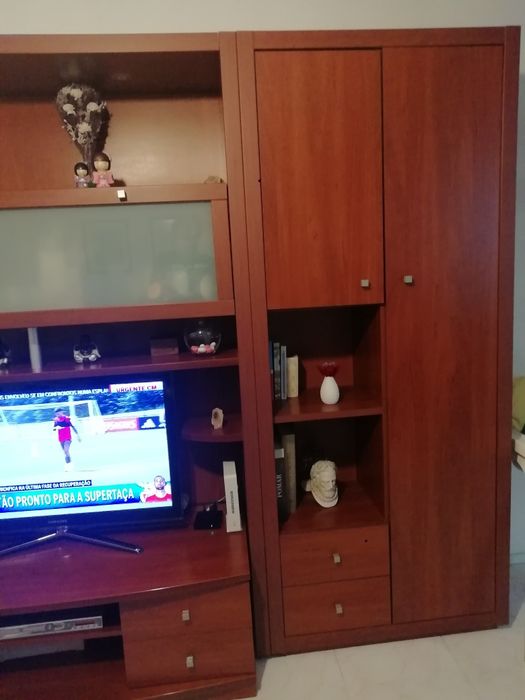 Móvel de sala de 4 elementos cereja aglomerado