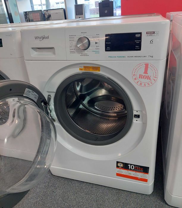 ROK GWARANCJA Pralka PAROWA Whirlpool FFB7238BVPL Inwerter 7kg 1200obr