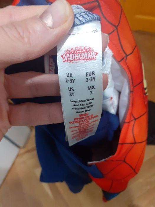 Strój Spiderman przebranie na karnawał spiderman