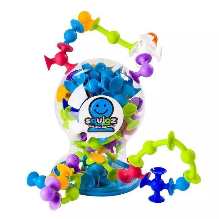 Przyssawki Squigz Deluxe silikonowe klocki 50el. Fat Brain Toy