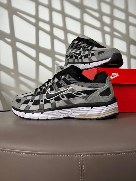 Женские кроссовки найк Nike P-6000 Fleece Black Grey [36-41]