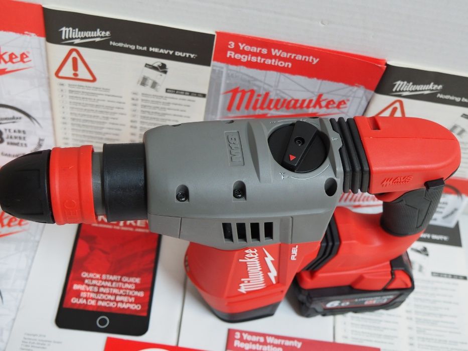 Młot MILWAUKEE M18 CHPX młotowiertarka bateria 18v 6Ah nowy bti berner