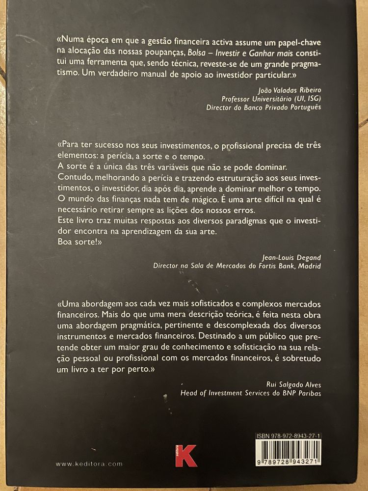 Bolsa - Investir e ganhar mais, Miguel Gomes da Silva