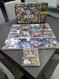 Set Dj Hero + 13 jogos para Playstation 3