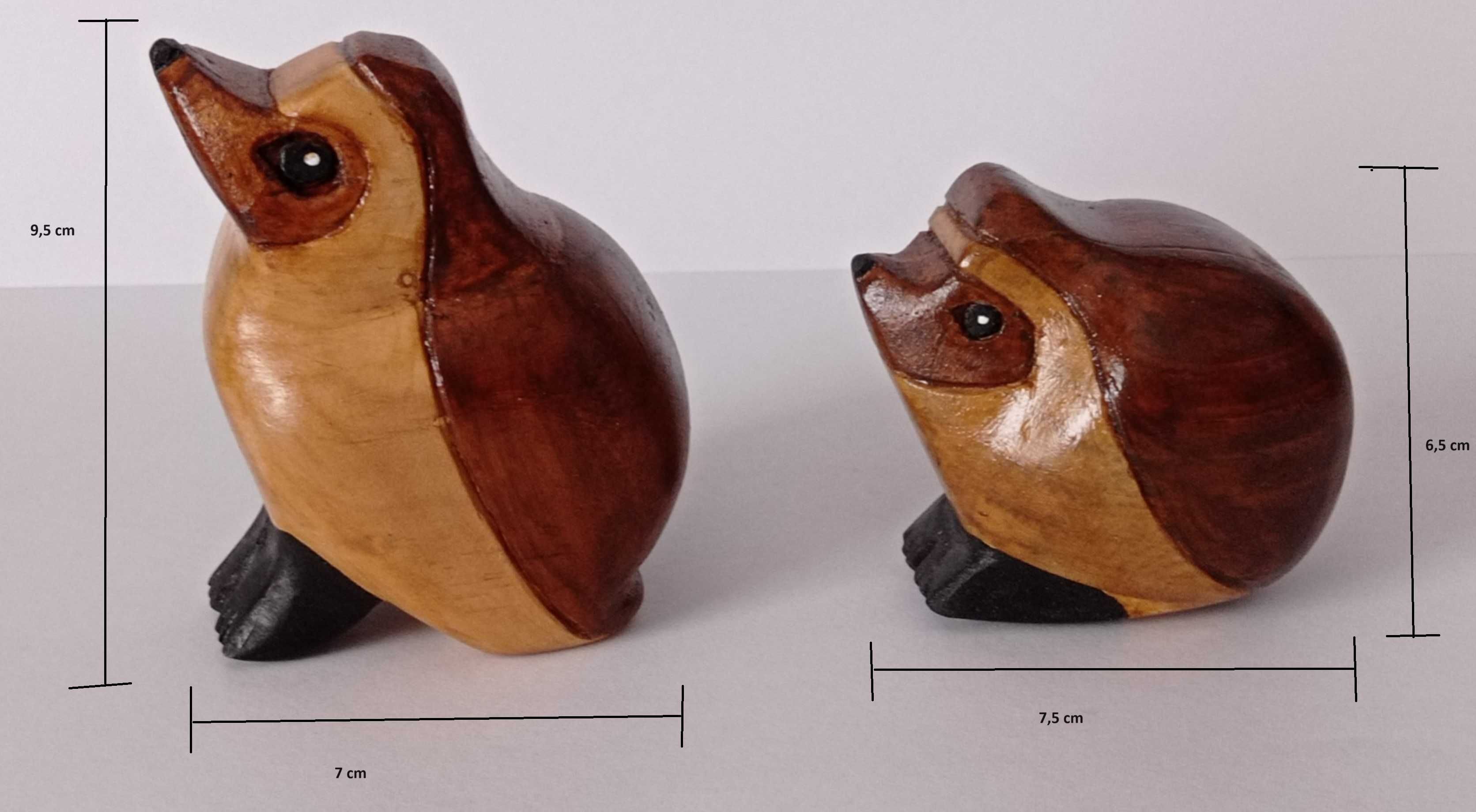 Dois Ouriços em madeira