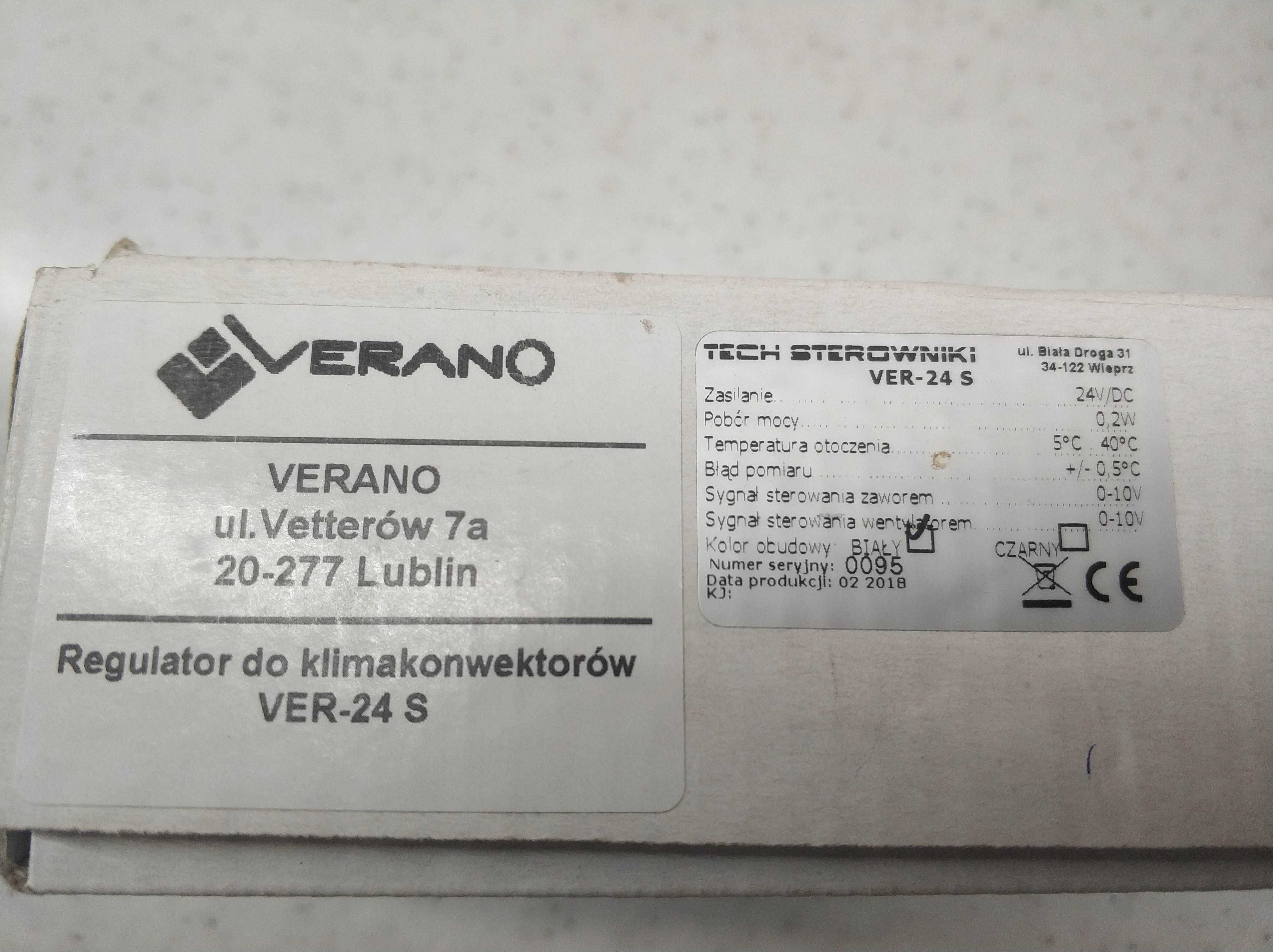 Verano VER-24S Комнатный термостат 24 VDC 0-10V