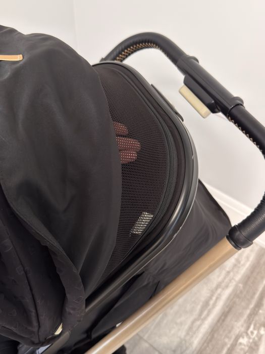 Модульная детская коляска 3 в 1 TRIO BEST FRIEND PRO LIGHT BLACK RELUX