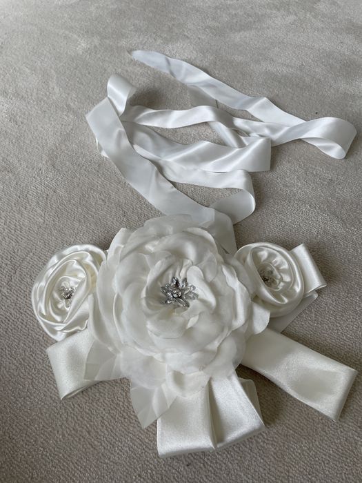 Pas do sukni ślubnej, Madonna, PIĘKNY, nowy!, pasek, kryształki