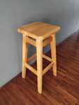 NOWY taboret stołek barowy HOKER drewniany 70 cm wysyłka transport