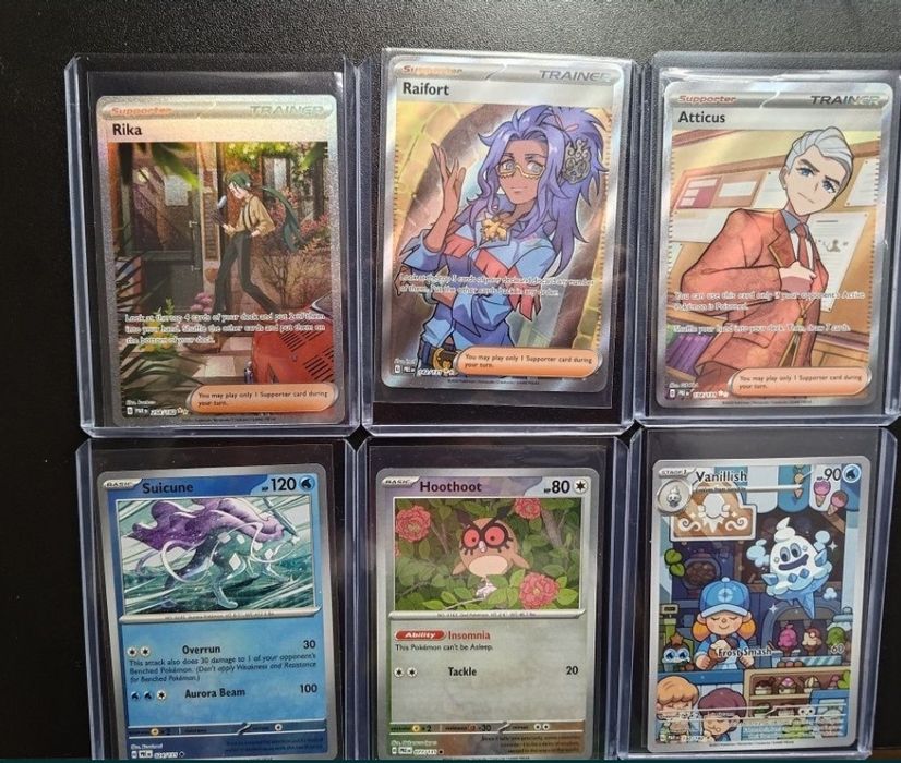 Pokemon TCG różne karty