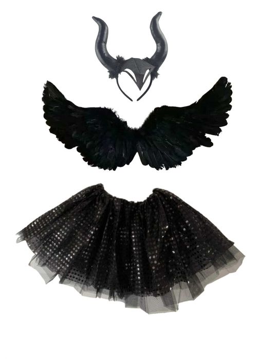 Strój na bal halloween anioł maleficent