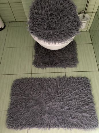 3 cz dywaniki łazienkowe włochacz
