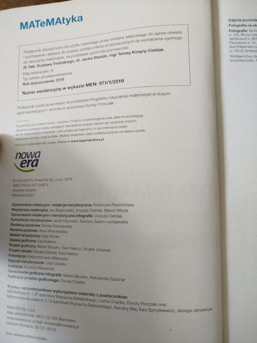 podręcznik Matematyka 1