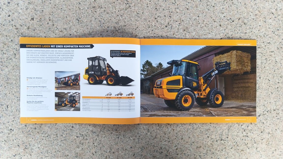 JCB Maszyny rolnicze Program modeli 2017 Prospekt