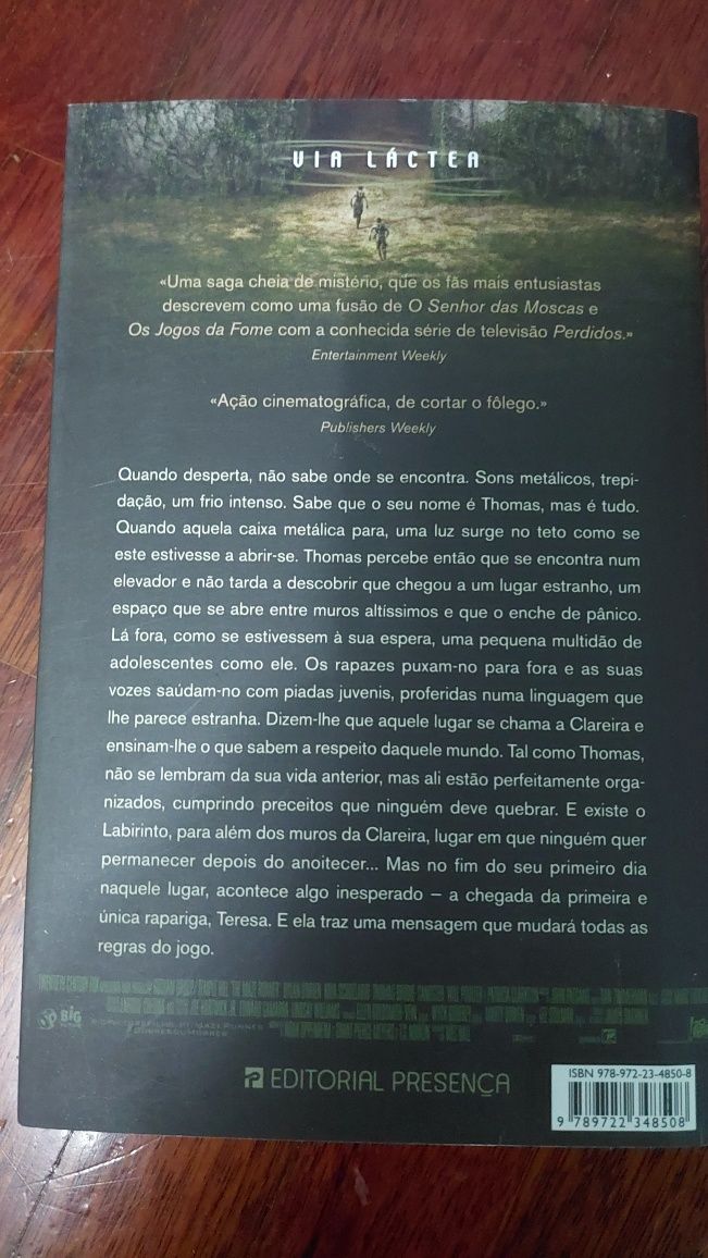 Maze Runner - Correr ou Morrer (1), de James Dashner
