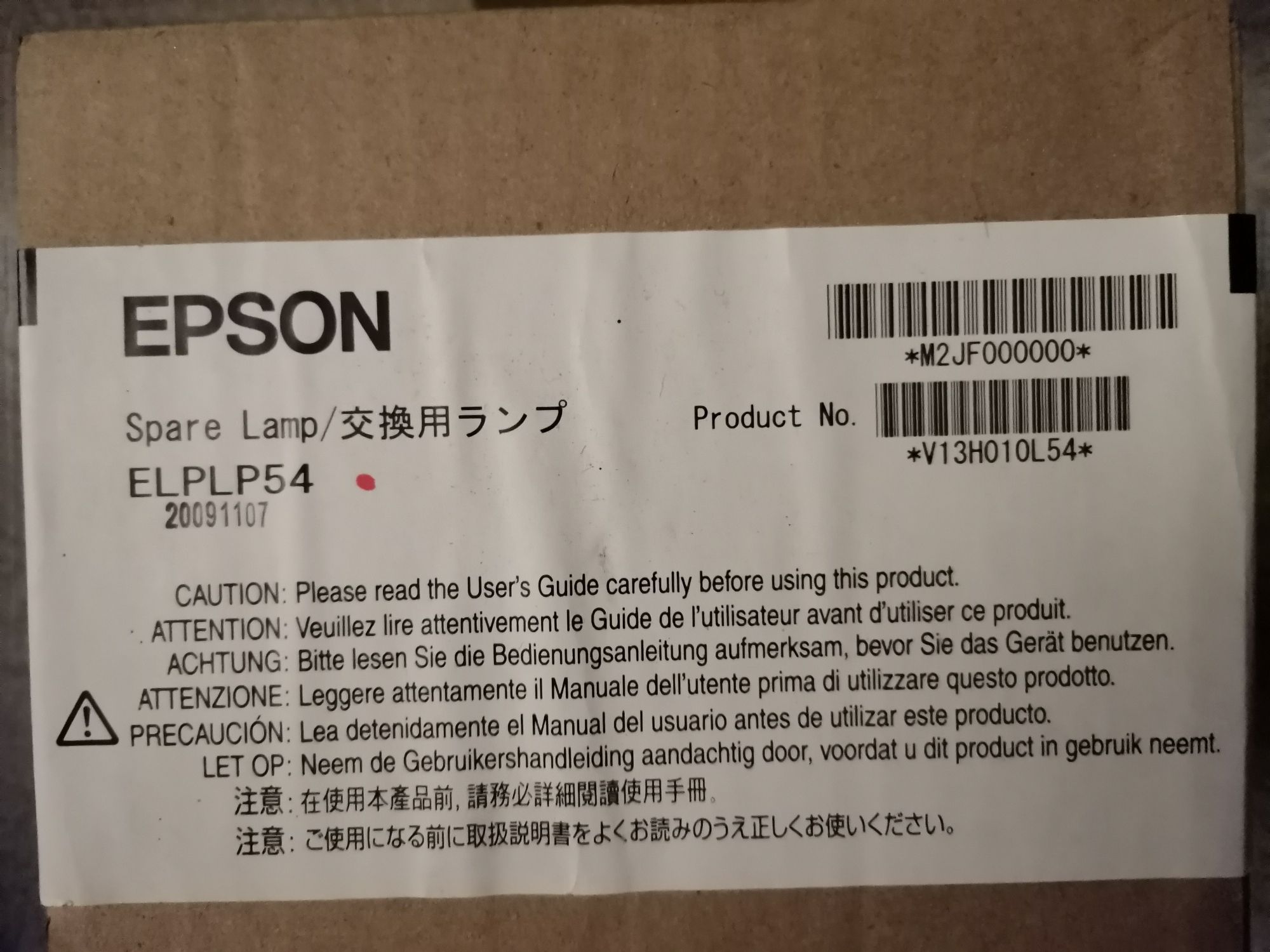 Lâmpadas originais EPSON ELPLP54