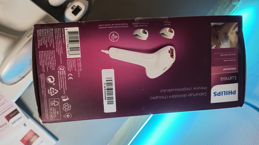 Depilator Philips Lumea Advanced SC1998/00 jak nowy