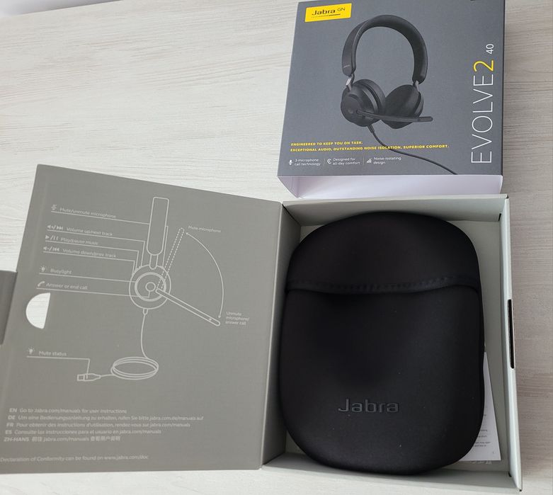Nowe słuchawki z mikrofonem Jabra Evolve2 40 UC USB-C