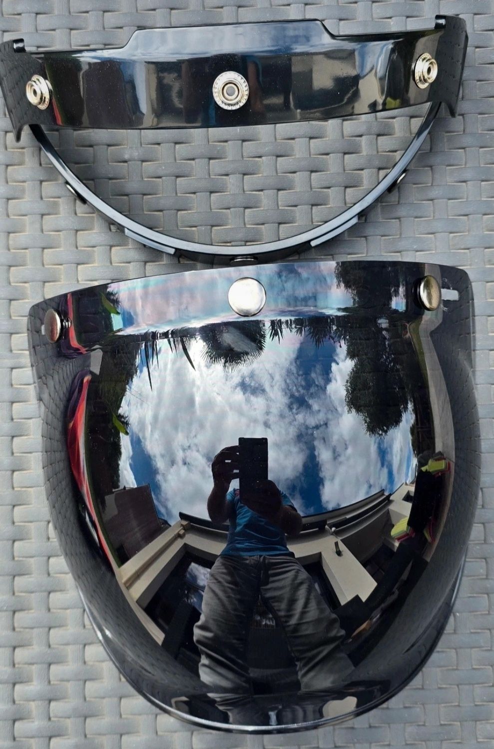 Viseira para capacete aberto